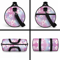 Pink Aloha Hawaiian Duffle Bag Tropical Flower Palm Leaf Pattern LT19 - Polynesian Pride
