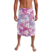 Pink Aloha Hawaiian Lavalava Tropical Flower Palm Leaf Pattern LT19 Pink - Polynesian Pride