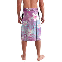 Pink Aloha Hawaiian Lavalava Tropical Flower Palm Leaf Pattern LT19 - Polynesian Pride