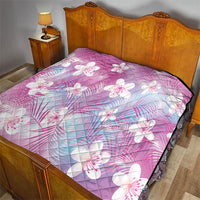 Pink Aloha Hawaiian Quilt Tropical Flower Palm Leaf Pattern LT19 - Polynesian Pride