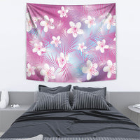 Pink Aloha Hawaiian Tapestry Tropical Flower Palm Leaf Pattern LT19 - Polynesian Pride