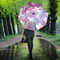 Pink Aloha Hawaiian Umbrella Tropical Flower Palm Leaf Pattern LT19 - Polynesian Pride
