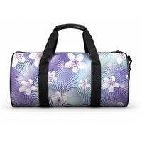 Purple Aloha Hawaiian Duffle Bag Tropical Flower Palm Leaf Pattern LT19 One size Purple - Polynesian Pride