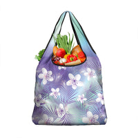Purple Aloha Hawaiian Grocery Bag Tropical Flower Palm Leaf Pattern LT19 1-pack One Size Purple - Polynesian Pride