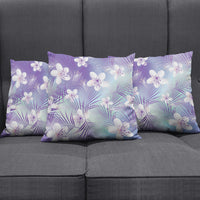 Purple Aloha Hawaiian Pillow Cover Tropical Flower Palm Leaf Pattern LT19 - Polynesian Pride