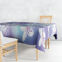 Purple Aloha Hawaiian Tablecloth Tropical Flower Palm Leaf Pattern LT19 - Polynesian Pride