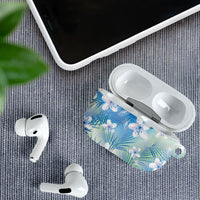 Blue Aloha Hawaiian AirPods Case Tropical Flower Palm Leaf Pattern LT19 - Polynesian Pride
