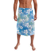 Blue Aloha Hawaiian Lavalava Tropical Flower Palm Leaf Pattern LT19 Blue - Polynesian Pride