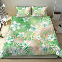 Green Aloha Hawaiian Bedding Set Tropical Flower Palm Leaf Pattern LT19 - Polynesian Pride