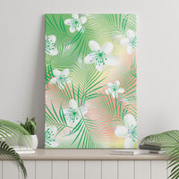 Green Aloha Hawaiian Canvas Wall Art Tropical Flower Palm Leaf Pattern LT19 - Polynesian Pride