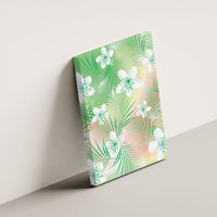 Green Aloha Hawaiian Canvas Wall Art Tropical Flower Palm Leaf Pattern LT19 - Polynesian Pride