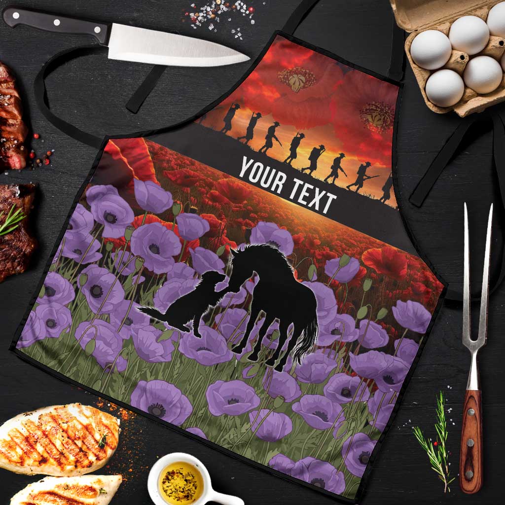 Personalised ANZAC Day Apron Remembering the Animals of War