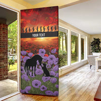 Personalised ANZAC Day Door Cover Remembering the Animals of War