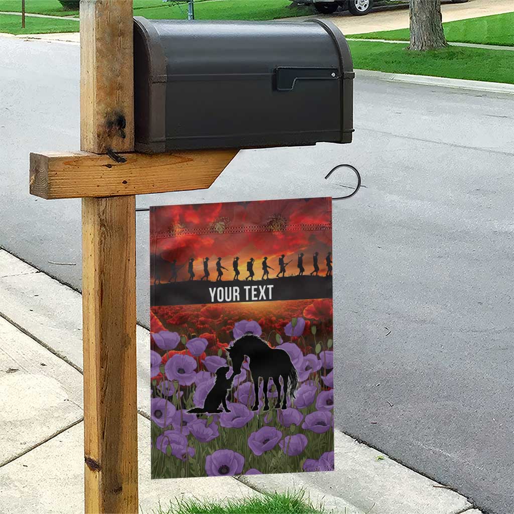 Personalised ANZAC Day Garden Flag Remembering the Animals of War LT19 - Polynesian Pride