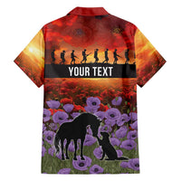 Personalised ANZAC Day Hawaiian Shirt Remembering the Animals of War LT19 - Polynesian Pride