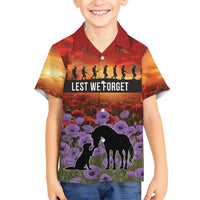 Personalised ANZAC Day Hawaiian Shirt Remembering the Animals of War LT19 - Polynesian Pride