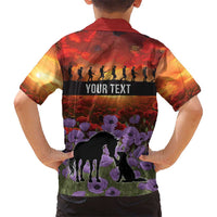 Personalised ANZAC Day Hawaiian Shirt Remembering the Animals of War LT19 - Polynesian Pride