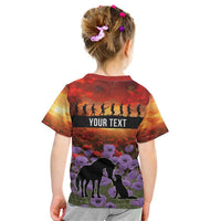 Personalised ANZAC Day Kid T Shirt Remembering the Animals of War LT19 - Polynesian Pride