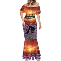 Personalised ANZAC Day Mermaid Dress Remembering the Animals of War