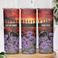 Personalised ANZAC Day Skinny Tumbler Remembering the Animals of War