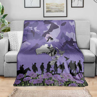 ANZAC Day Blanket Lest We Forget the Animals Too