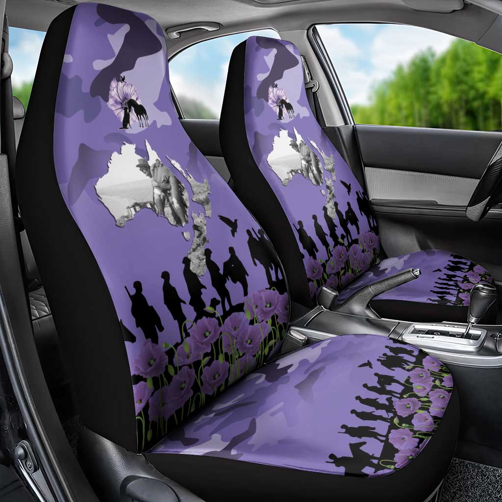ANZAC Day Car Seat Cover Lest We Forget the Animals Too LT19 - Polynesian Pride