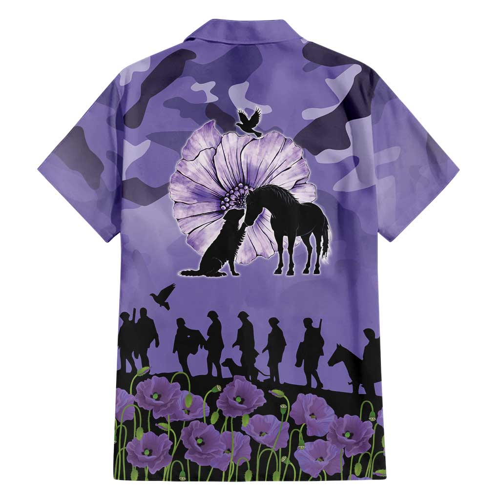 ANZAC Day Hawaiian Shirt Lest We Forget the Animals Too LT19 - Polynesian Pride