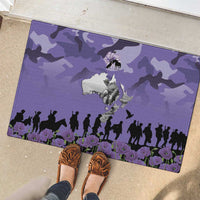 ANZAC Day Rubber Doormat Lest We Forget the Animals Too