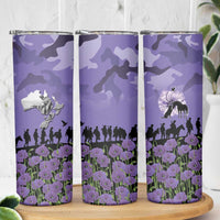 ANZAC Day Skinny Tumbler Lest We Forget the Animals Too
