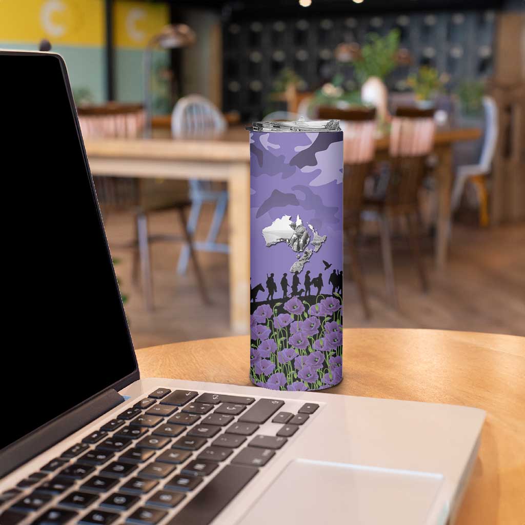 ANZAC Day Skinny Tumbler Lest We Forget the Animals Too