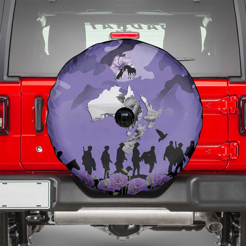ANZAC Day Spare Tire Cover Lest We Forget the Animals Too LT19 - Polynesian Pride