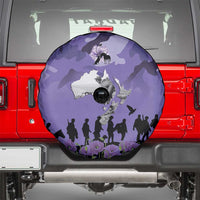 ANZAC Day Spare Tire Cover Lest We Forget the Animals Too LT19 - Polynesian Pride