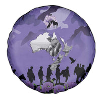 ANZAC Day Spare Tire Cover Lest We Forget the Animals Too LT19 - Polynesian Pride