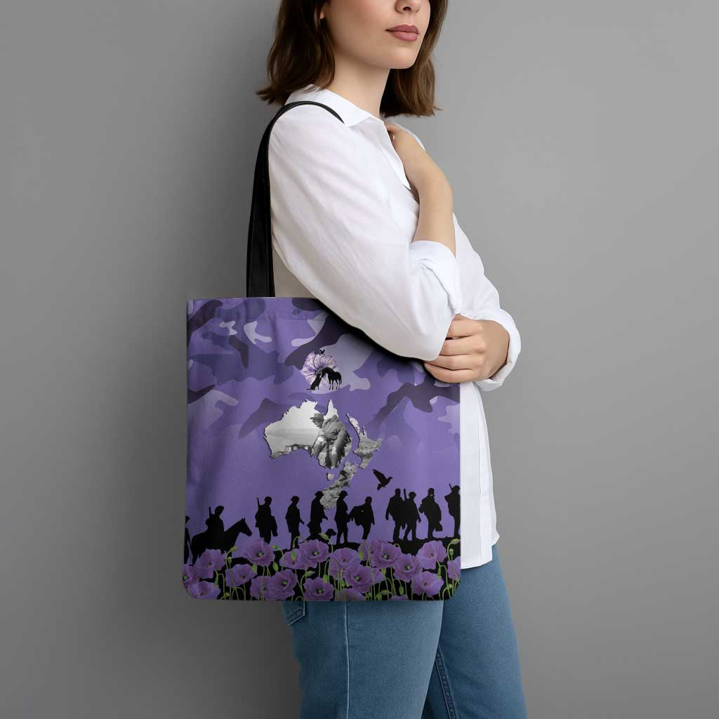 ANZAC Day Tote Bag Lest We Forget the Animals Too