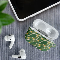 Hawaiian Pikake Maile Lei AirPods Case Tiare Hibiscus Kalo Palapalai Leaf Green LT19 - Polynesian Pride