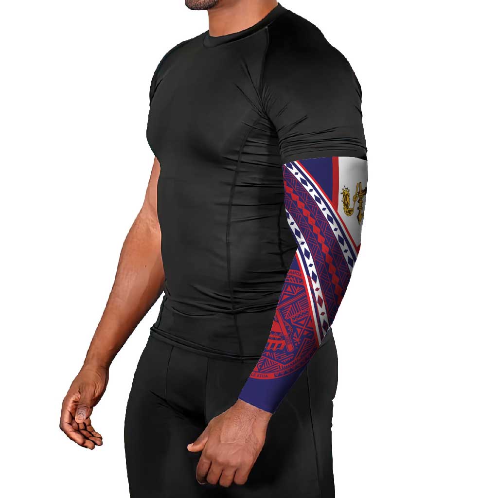 American Samoa Flag Day Arm Sleeves Polynesian Tribal Tattoo Eagle Art