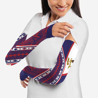 American Samoa Flag Day Arm Sleeves Polynesian Tribal Tattoo Eagle Art