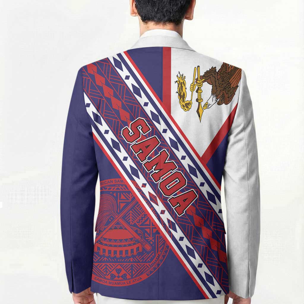 American Samoa Flag Day Blazer Polynesian Tribal Tattoo Eagle Art