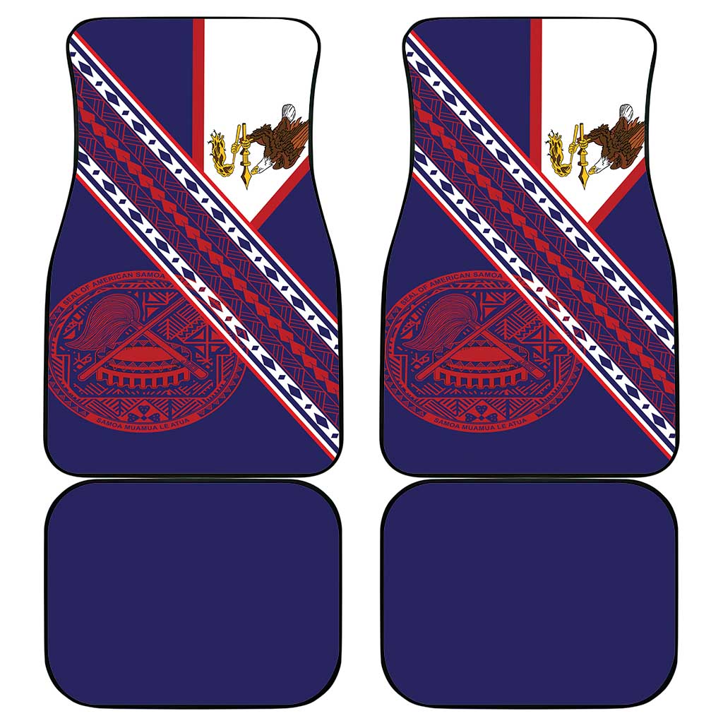 American Samoa Flag Day Car Mats Polynesian Tribal Tattoo Eagle Art