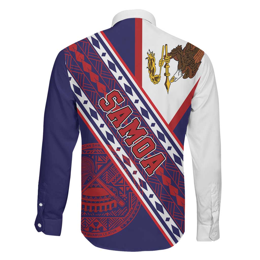 American Samoa Flag Day Family Matching Off Shoulder Maxi Dress and Hawaiian Shirt Polynesian Tribal Tattoo Eagle Art LT19 - Polynesian Pride