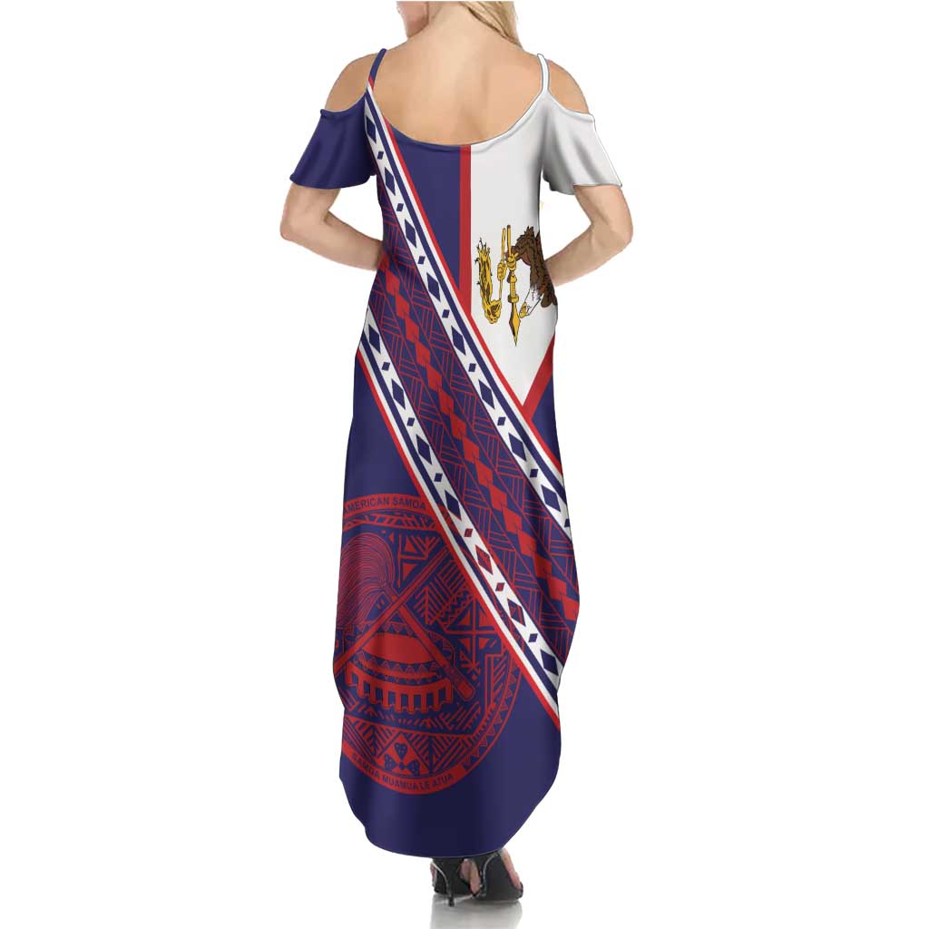 American Samoa Flag Day Family Matching Summer Maxi Dress and Hawaiian Shirt Polynesian Tribal Tattoo Eagle Art LT19 - Polynesian Pride
