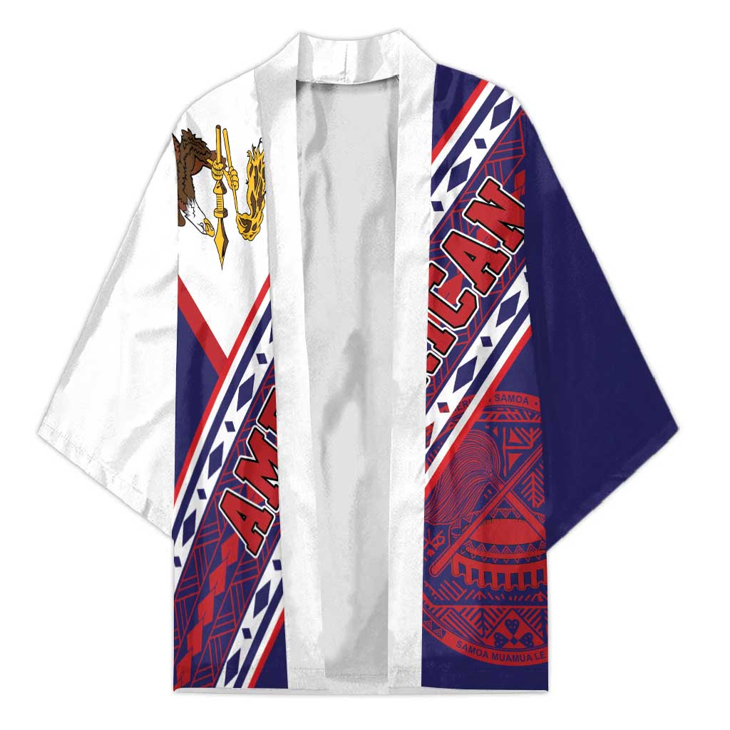 American Samoa Flag Day Kimono Polynesian Tribal Tattoo Eagle Art