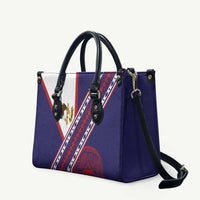 American Samoa Flag Day Leather Bag Polynesian Tribal Tattoo Eagle Art