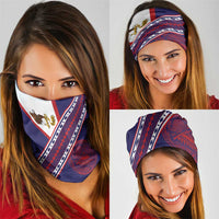 American Samoa Flag Day Neck Gaiter Polynesian Tribal Tattoo Eagle Art