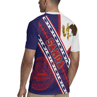 American Samoa Flag Day Rugby Jersey Polynesian Tribal Tattoo Eagle Art