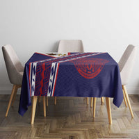 American Samoa Flag Day Tablecloth Polynesian Tribal Tattoo Eagle Art