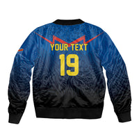 Custom World Football 2026 DR Congo Sleeve Zip Bomber Jacket Les Leopards Coupe du Monde Glory