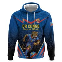 Custom World Football 2026 DR Congo Zip Hoodie Les Leopards Coupe du Monde Glory