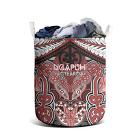 Aotearoa Iwi Ngapuhi Laundry Basket Maori Kowhaiwhai Pattern LT19 - Polynesian Pride