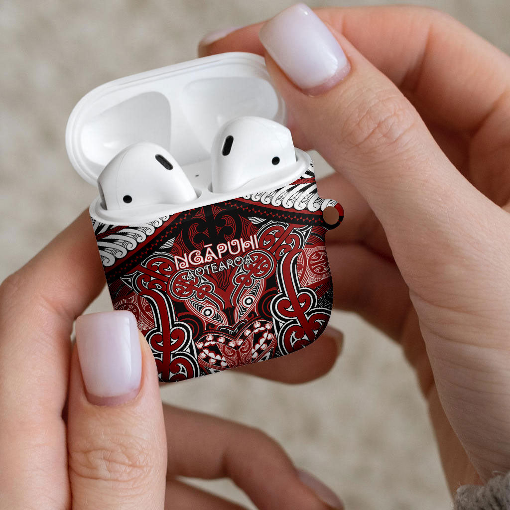 Aotearoa Iwi Ngapuhi AirPods Case Maori Kowhaiwhai Pattern LT19 - Polynesian Pride